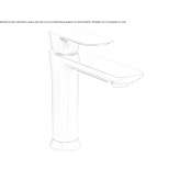 Single-lever countertop washbasin tap without waste Kinder