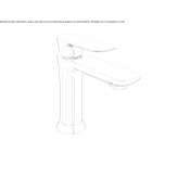 1-hole countertop washbasin tap without cork Kinder