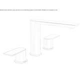 3-hole countertop washbasin tap Charly