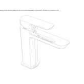 1-hole washbasin tap without stopper Kechi