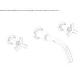 Wall-mounted washbasin tap Narince