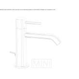 Single-lever countertop washbasin tap Corfu