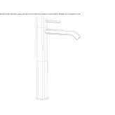 Single-lever countertop washbasin tap Corfu