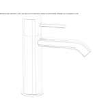 Single-lever countertop washbasin tap Corfu