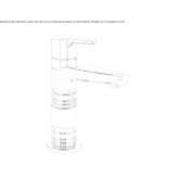 Single-lever washbasin tap, high model Catarina