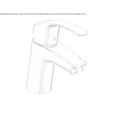 Countertop washbasin tap with temperature limiter Reyhanli
