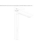 Tall, 1-hole countertop washbasin tap Kinder