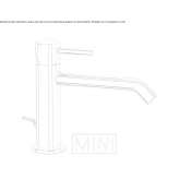 1-hole countertop washbasin tap Corfu