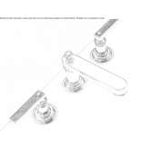 Washbasin tap with levers Naglici