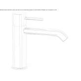 Single-lever countertop washbasin tap Corfu