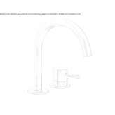 2-hole countertop washbasin tap Corfu