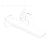 2-hole wall-mounted washbasin tap without cork Kinder