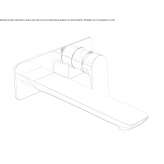 2-hole wall-mounted washbasin tap without cork Kinder