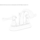 3-hole countertop washbasin tap with single rosettes Dinek