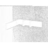 Wall-mounted washbasin tap with plate Bearna