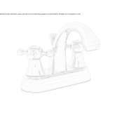 3-hole countertop washbasin tap with plate Stopnica