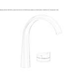 2-hole countertop washbasin tap with cork stopper Murtas