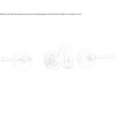 3-hole wall-mounted washbasin tap with individual rosettes Dinek