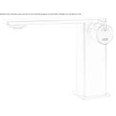 Bateria umywalkowa nablatowa ze stali nierdzewnej Fountain