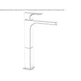 Single-lever countertop washbasin tap Claix