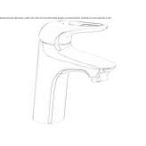 1-hole countertop washbasin tap without cork Yenisu
