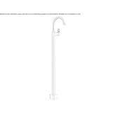 Free-standing washbasin tap Nizip