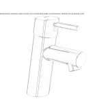 Countertop washbasin tap with temperature limiter Budingen