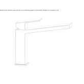 Single-lever countertop washbasin tap Sundown