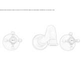 Wall-mounted washbasin tap with single rosettes Stopnica