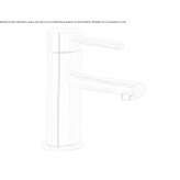 Single-lever countertop washbasin tap without waste Yarma