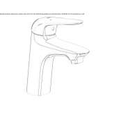 Single-lever countertop washbasin tap Noja