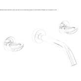 Wall-mounted washbasin tap Nizip