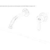 Wall-mounted washbasin tap Cussac
