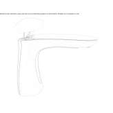 Single-lever countertop washbasin tap Perico