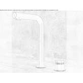 2-hole stainless steel washbasin tap with high countertop Fyfield