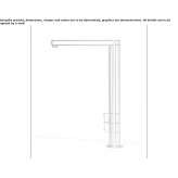 Stainless steel washbasin tap in a modern style Mapello