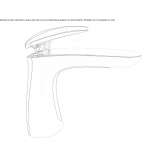 Single-lever countertop washbasin tap Bayside