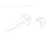 2-hole wall-mounted washbasin tap Perico