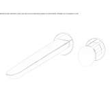 2-hole wall-mounted washbasin tap Perico