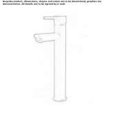Tall, single-lever washbasin tap Channing