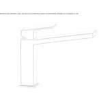 Single-lever countertop washbasin tap Sundown