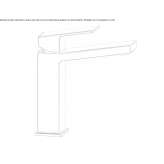 Single-lever countertop washbasin tap Sundown
