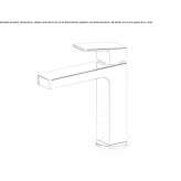 Single-lever countertop washbasin tap Loiching