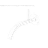 Single-lever, hydroprogressive wall-mounted washbasin faucet Hejnice