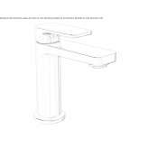 1-hole countertop washbasin tap without cork Chorin