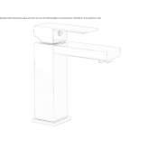 Single-lever countertop washbasin tap with cork stopper Barleben
