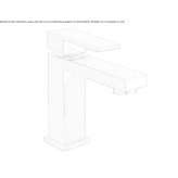 Single-lever countertop washbasin tap with cork stopper Barleben
