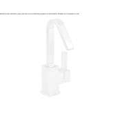 Single-lever countertop washbasin tap with cork stopper Nautla