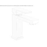 Single-lever countertop washbasin tap without waste Barleben