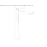 Tall, 1-hole countertop washbasin tap Chorin
